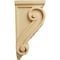 Ekena Millwork 4 1/2"W x 5"D x 10"H Medium Basket Weave Corbel, Alder CORW04X05X10BWAL - alternate 3